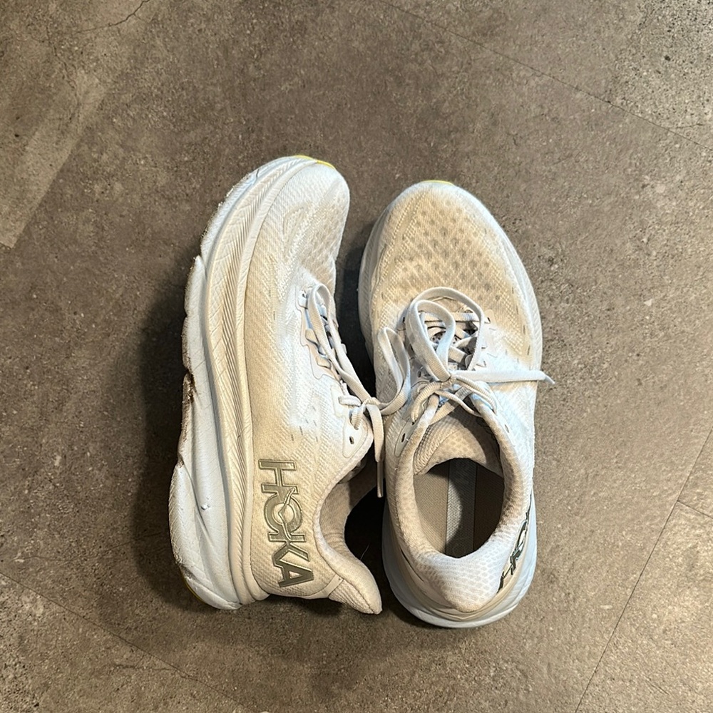 Hoka White Running Shoes